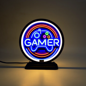 Gamer Temalı Dekoratif Masa Lambası